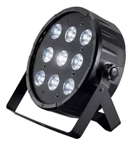 Luz De Escenario Plana De 10 W X 9 Led (rgbw), Color Negro