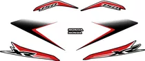 Kit De Calcos Honda Xr 150 L Negro 2014 2015 2016 2017 2018