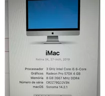 Computador Apple I Mac 27  , Processador 3 Ghz Intel Core I5