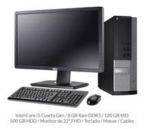 Pc Completa I5 4ta Monitor 20 8/ssd120/hdd500 Lenovo