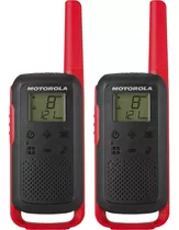 Rádio Comunicador Talkabout 32km T210br Motorola *att T200br Bandas De Freqüência Frs 462-467mhz Em Banda Uhf Cor Vermelho