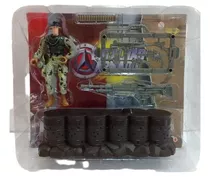 Boneco Militar Tipo Comandos Em Ação Gi Joe Base D Contenção