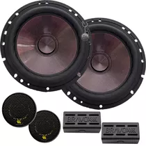 Kit Duas Vias 6 Polegadas Bravox Cs60p Par 240wpmpo 120wrms Cor Preto