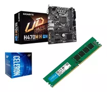 Combo Act Intel Celeron G5905 + Gigabyte H470m-h + 8gb 2666