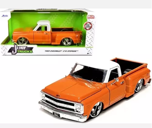 1969 Chevrolet C10 Stepside Jada Escala 1 24 Diecast Envío gratis