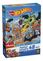 Puzzle Gigante 48 Peças Hot Wheels