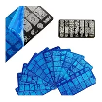 Placas De Metal Para Stamping Manicura - Pack X 2