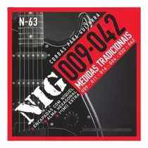 2 Jogos De Corda Nig 09 Guitarra Pacote Duplo