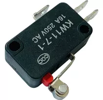 Chave Micro Switch Kw11 -7-2 6a 250v Com Roldana 14mm