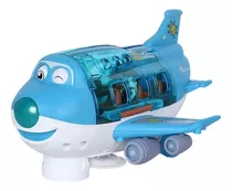 Brinquedo Avião Musical Gira 360º Bate E Volta Personagens