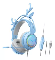 Auriculares Para Juegos Con Cable Con Luz Rgb Y Micrófono