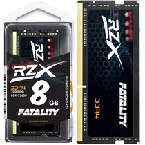 Memória Ram Notebook Rzx Gamer Fatality 8gb Ddr4 3200mhz 1.2v Cl22 Sodimm