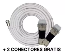 Cable Coaxial Rg6 (0.4v El Metro) Blanco, Inter, Movistar