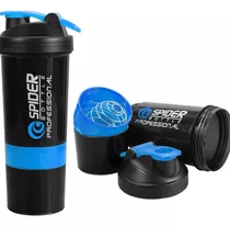 Shaker 3 En 1, Botella Mezclador Batidos Proteina 500ml Gym