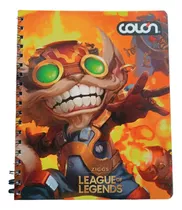 Cuaderno Universitario 7mm Colon 100 Hojas Lol Braum