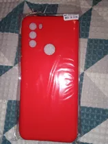 Estuche De Silicona Motorola Xt2173/g31 Rojo 2 En 1 