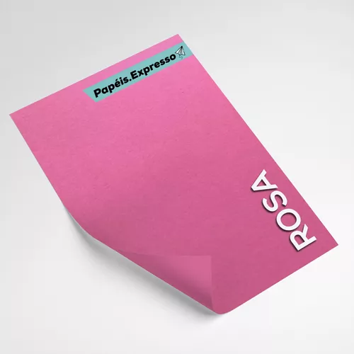 Papel Fcard cartolina Rosa Tam A4 180g m² 50 Folhas