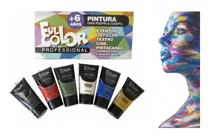 Pack 7 Pinturas De Cuerpo Y Cara Full Color Para Fiestas