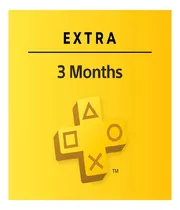 Tarjeta Psn Plus Extra 3 Meses Usa - Entrega Rapida