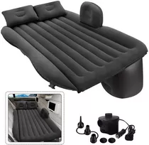 Colchón Inflable Para Auto Inflador 12v Y 2 Almohadas