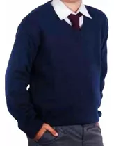 Sweater Pullover Colegial Escolar Azul, Bordo Y Verde