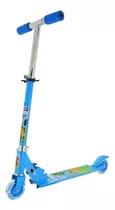 Patinete C/ Ajuste Infantil Dobrável 2 Rodas 35kg Azul