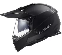 Casco Ls2 Mx Pioneer Evo 436 Doble Visor Negro Mate