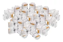 Kit Conector Rj45 Cat6 Pacote 300 Unidades Cabo Rede