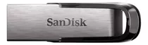 Pendrive Sandisk Ultra Flair 16gb 3.0 Prateado E Preto