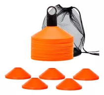 Conos Tortuga Flexibles Entrenamiento Pack X12 Unidad El Rey Color Naranja