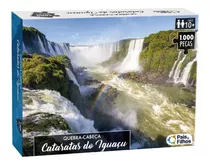 Quebra Cabeça 1000pçs Cachoeira Cataratas Do Iguaçu Brasil