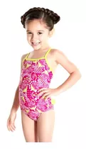 Malla Natacion Speedo Enteriza Niña Estampada Resiste Cloro