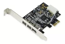 Syba Sy-pex30016 3 Puertos Ieee 1394 Firewire 1394b Y 1394a Pcie 1.1 X1 Tarjeta Ti Xio2213b Chipset Requiere Controlador