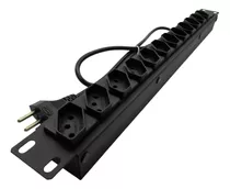 Régua Rack Calha Regua Para Rack 19 Pol 12 Tomadas Plug 10a