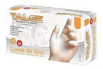 Guantes Descartables Talge Color Transparente Talle S De Vinilo X 100 Unidades