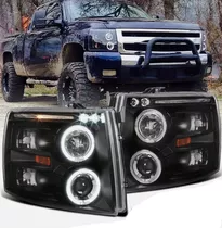 Faros Chevy Silverado 2007-2014 Led Halo Bajo Pedido