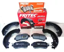 Kit Balatas Versa 2020 Nissan Delanteras Y Traseras Fritec