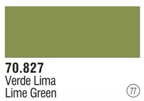 Tinta  Lime Green 70827 Model Color Vallejo Modelismo
