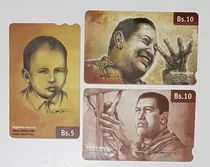 Tres Tarjetas Telefonicas De Chavez. 