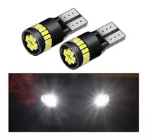 2 Focos Led T10 Color Blanco 12v Luz Placa Espejo Maletero