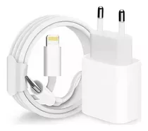 Carregador Turbo 20w Pd Para iPhone 7 8 Plus X 11 12 13 14 Cor Branco