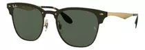 Ray-ban Clubmaster Blaze Rb3576n - Green - Plástico - Clásica - Polished Gold - Metal - Polished Gold - Metal - Standard