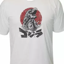 Camiseta Godzilla Kaiju Geek Nerd Retro Serie Cinema Tv