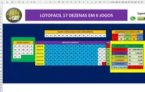 Lotofacil 17 Dezenas Em 6 Jogos