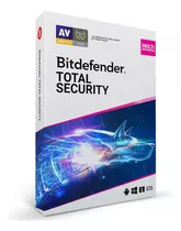 Bitdefender Total Security, 1 Año, 5 Equipos 