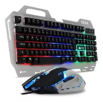 Kit Gamer Teclado Semi Mecanico E Mouse Led Usb So Hoje