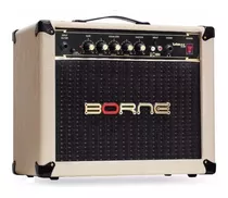Amplificador Borne Vorax 630 Transistor Para Guitarra De 25w Cor Creme/dourado 110v/220v