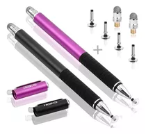 Pen Stylus Meko Universal/precisión 2en1/2pcs/black+purple