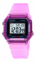 Reloj Tressa Casey Digital Silicona Retro Wr Sumergible 50 M