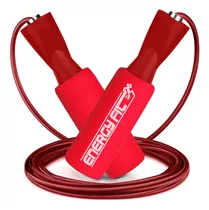 Soga Cuerda Saltar Gimnasia Boxeo Gym Rulemanes + Neoprene Color Rojo Rojo